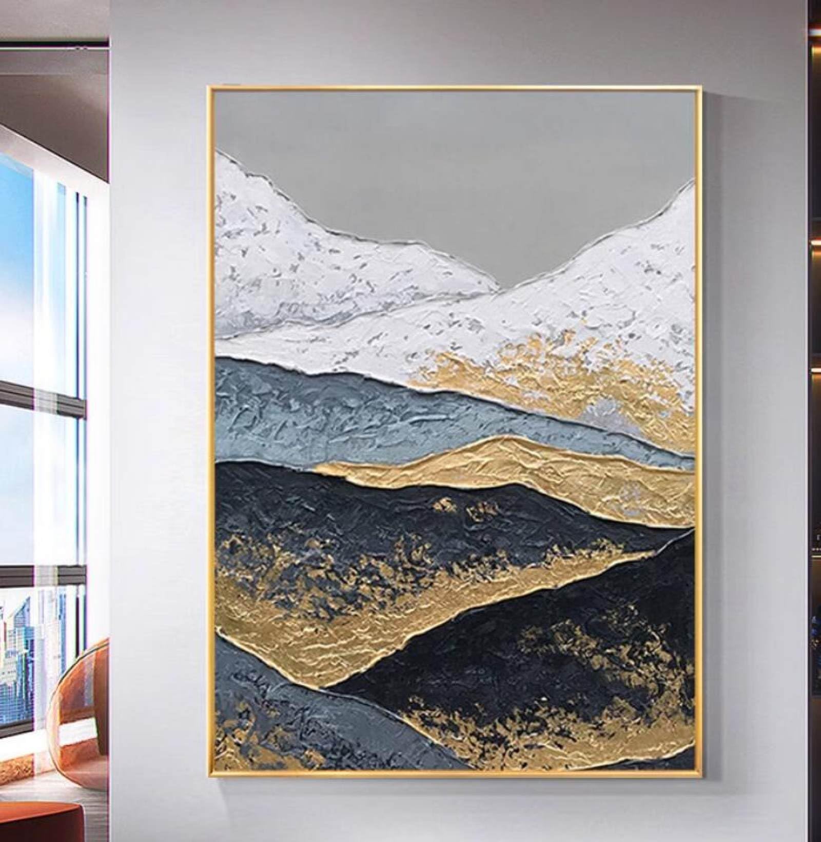 Tableau d'art mural grand format pour habiller un salon vide avec élégance