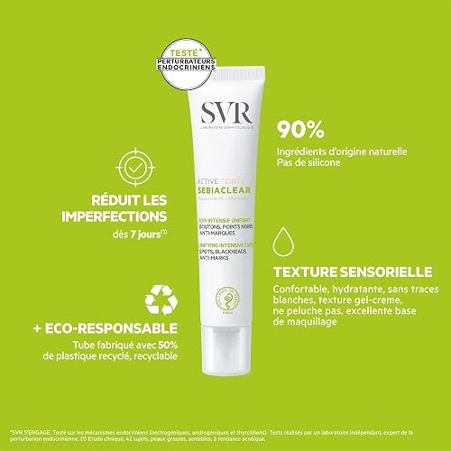 SVR Sebiaclear Active Spot Treatment Tinted Gel-Cream, Tinted, Acne 40ml - 4