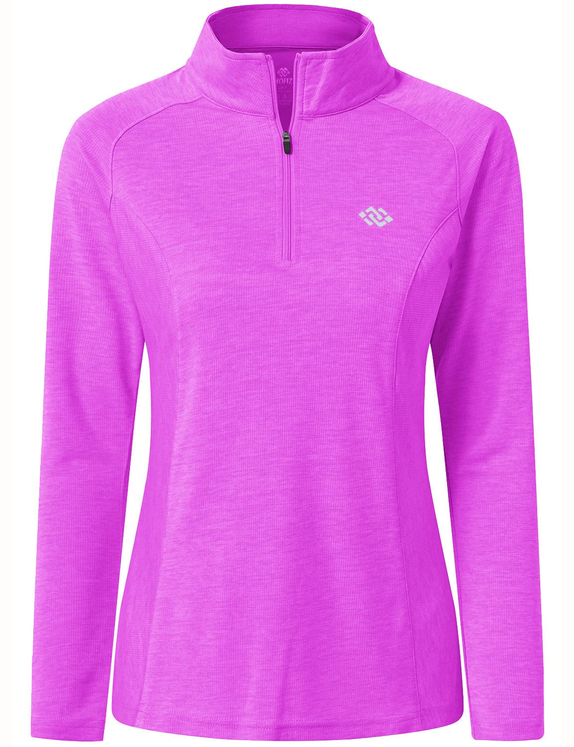 MoFiz Women's Long Sleeve Golf Polo Shirt 1/4 Zip UPF 50+ Sun Protection Quick Dry Workout Hiking Athletic Shirts