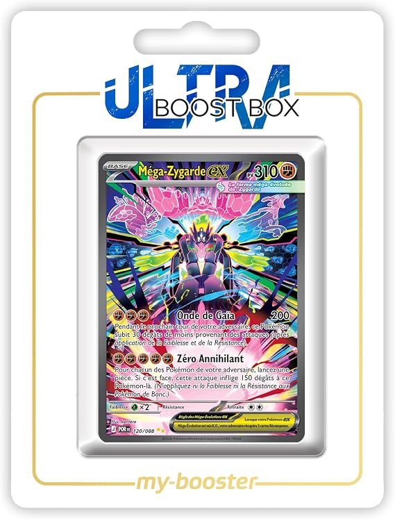 Méga Zygarde ex (Mega Zygarde ex) 120/088 Alternative Shiny Pokémon Gallery - my-booster X Méga-Évolution 3 Équilibre Parfait - Box of 10 Pokemon French Cards