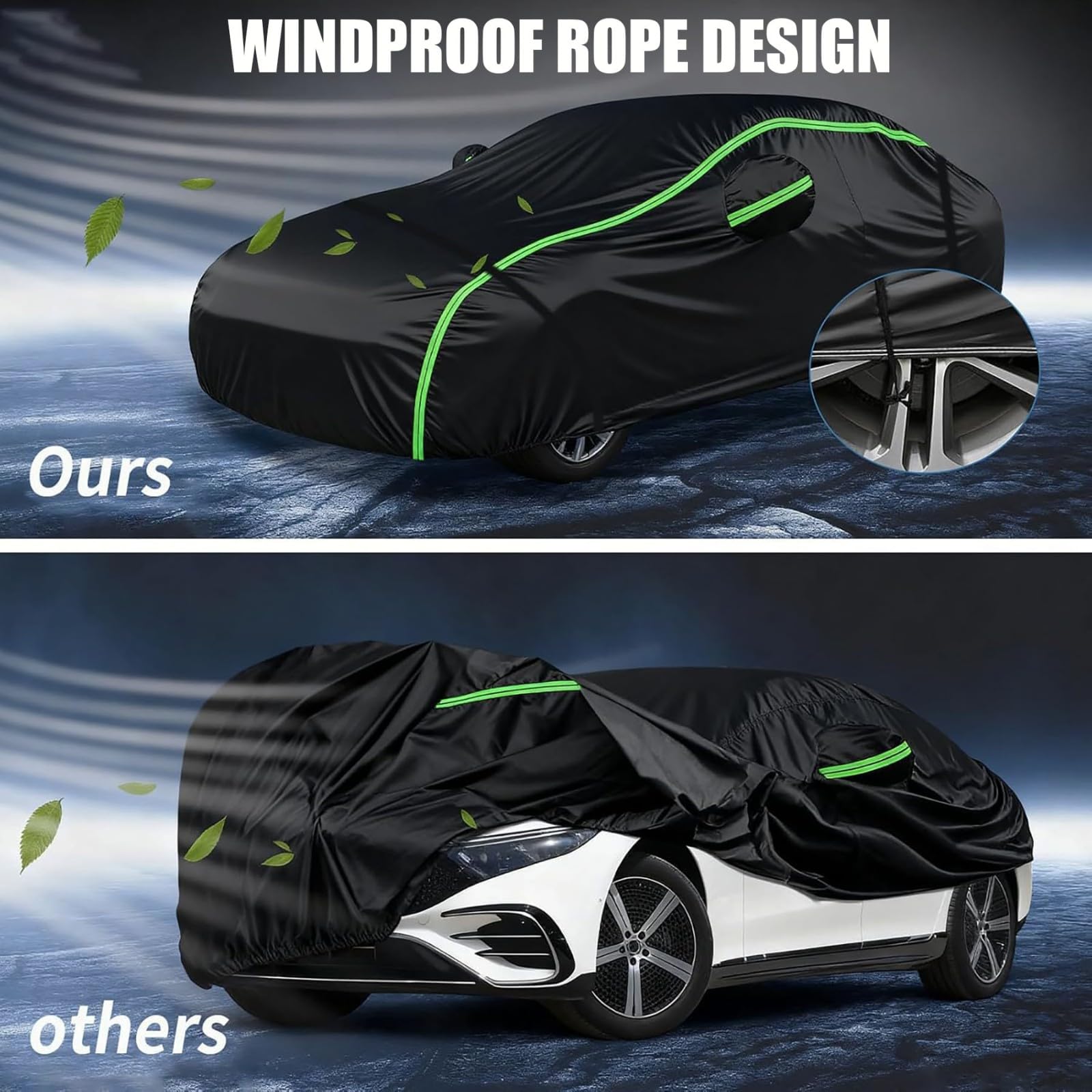 Funda Coche Exterior para BMW X4 (2018),Impermeable Funda para Coche Transpirable con Cremallera en la Puerta,Resistente al Sol,a la Lluvia,con Bolsa Almacenamiento