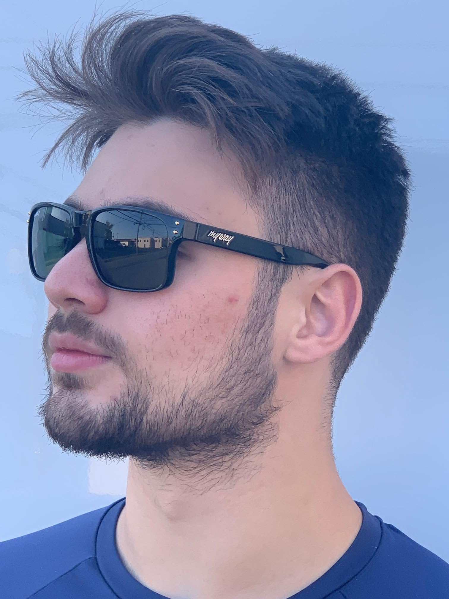 Myway Luksusowe okulary przeciwsłoneczne ze szklanymi soczewkami dla mężczyzn kobiet bieganie wędkarstwo akcesoria do gry w golfa W. Opcja okularów przeciwsłonecznych z polaryzacją, Zielona