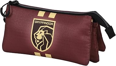 Harry Potter Gryffindor22-Trousse Triple ECO, Brun