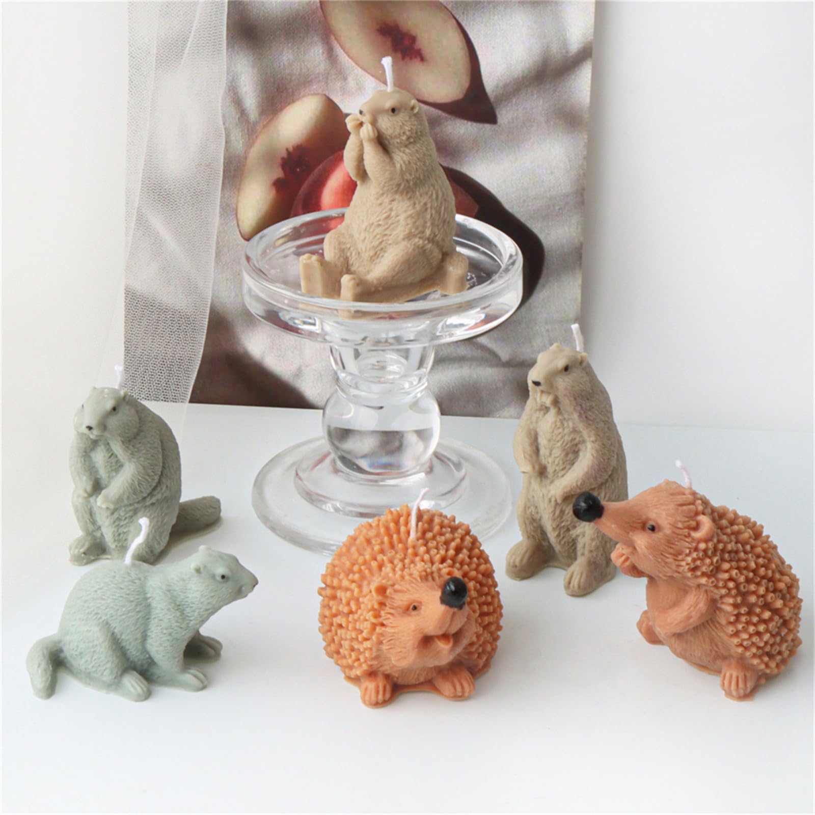 Moule En Silicone Hérisson : Bougie, Savon, Résine