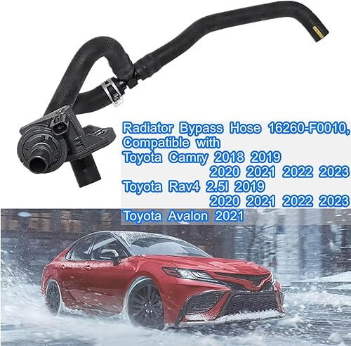 Miniatura 2 de Manguera de derivación del radiador 16260-F0010, compatible con Toyota Camry 2018 2019 2020 2021 2022 2023, Toyota Rav4 2.5l 2019 2020 2021 2022