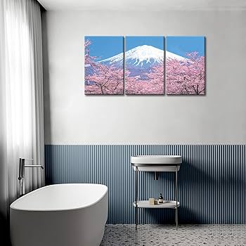 Amazon.com: Canvas Print Wall Art Picture Peak Of Mount Fuji