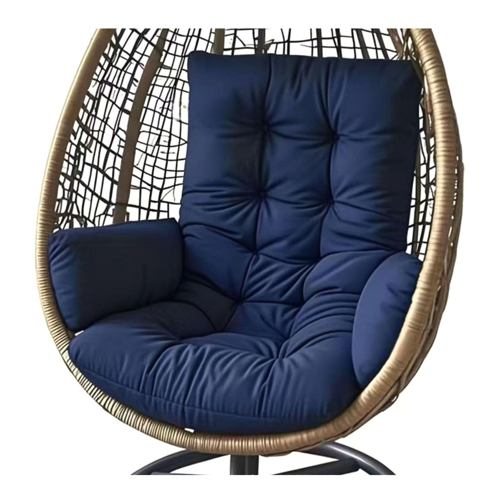 Cojín para silla colgante lavable con acolchado ergonómico