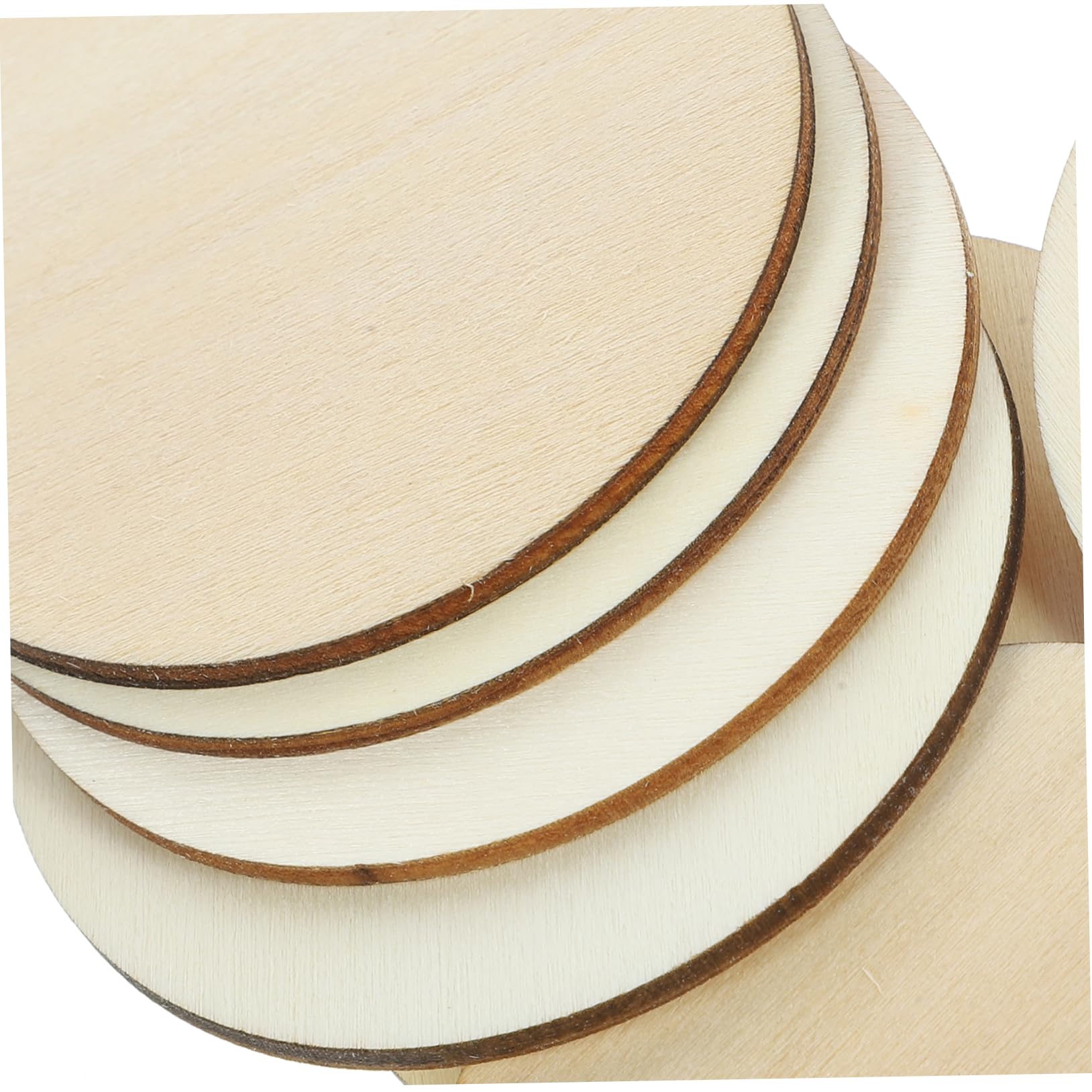 BESPORTBLE 50PCS 60MM DIY Round Wooden Discs Wooden Discs For Crafts S Disks Circular Pieces Round Pieces DIY S S For Crafts Wood Slices For S Tree