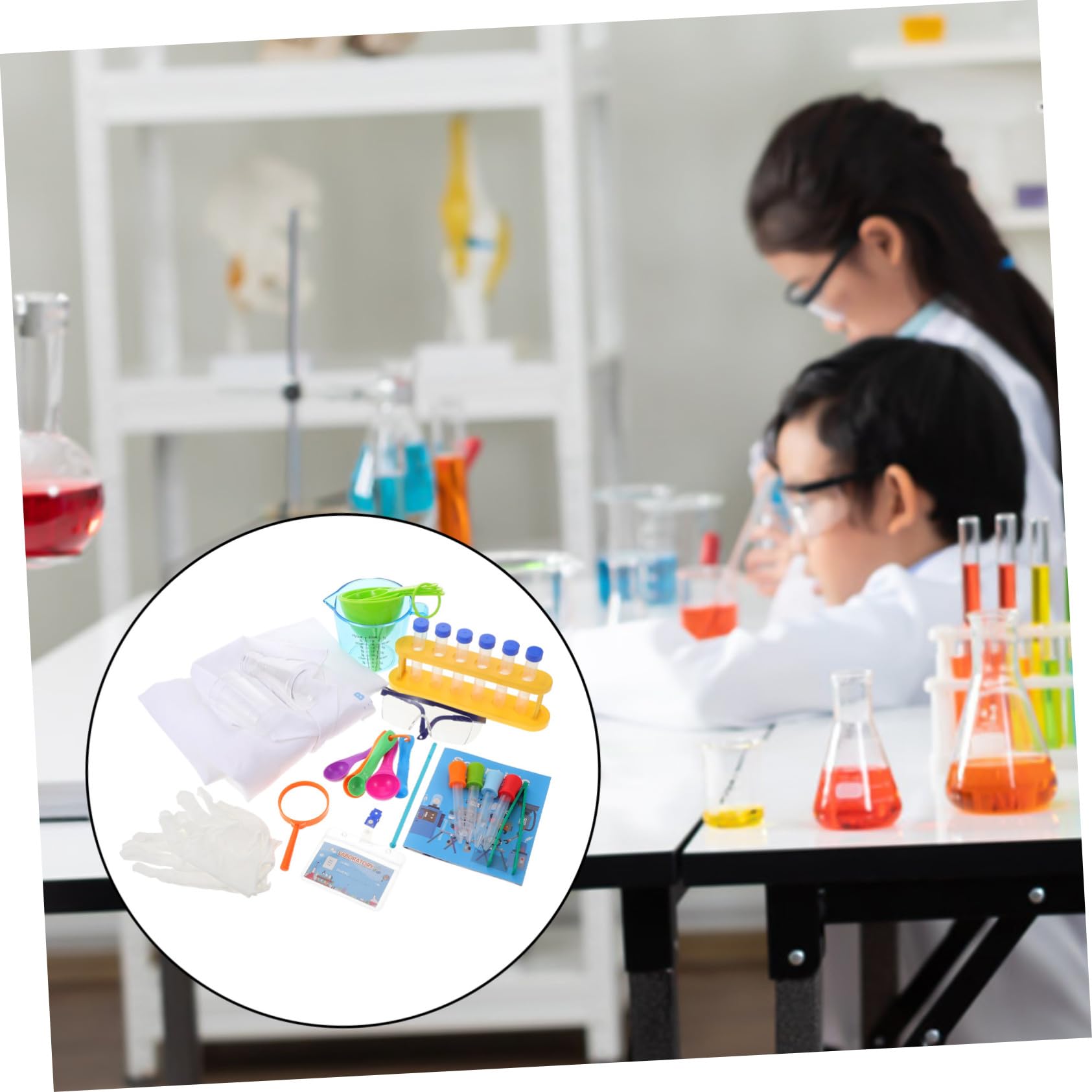 VANZACK Kit Expérimentation Scientifique pour Garçon Fille Kit de Laboratoire pour Garçon Fille Expériences Scientifiques