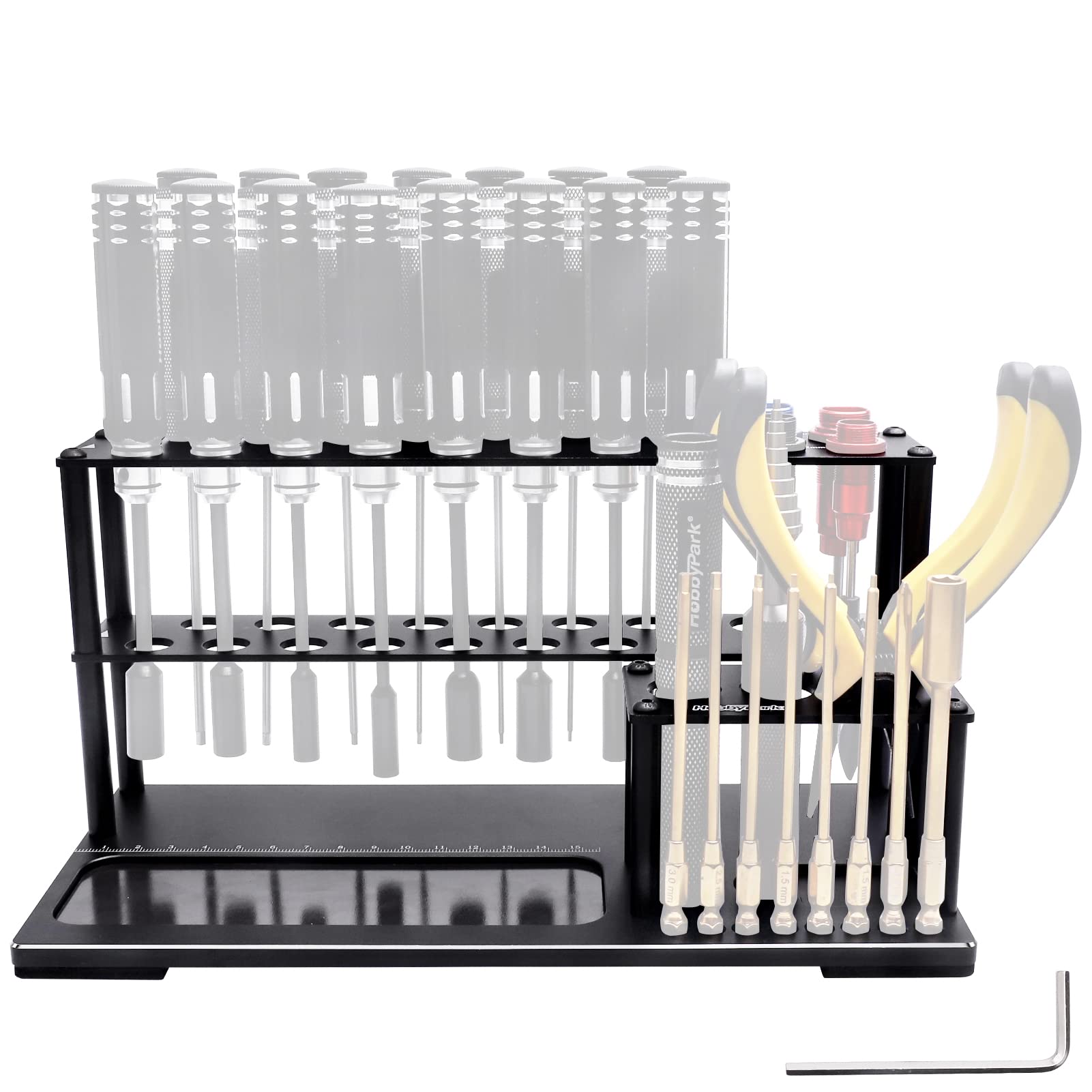 HobbyPark RC Screwdriver Organizer (Unassembled) RC Screw Driver Holder RC Tools Stand for Traxxas Arrma Axial SCX10 Losi Redcat HSP HPI Tamiya Models FPV Racing Drone Airplane