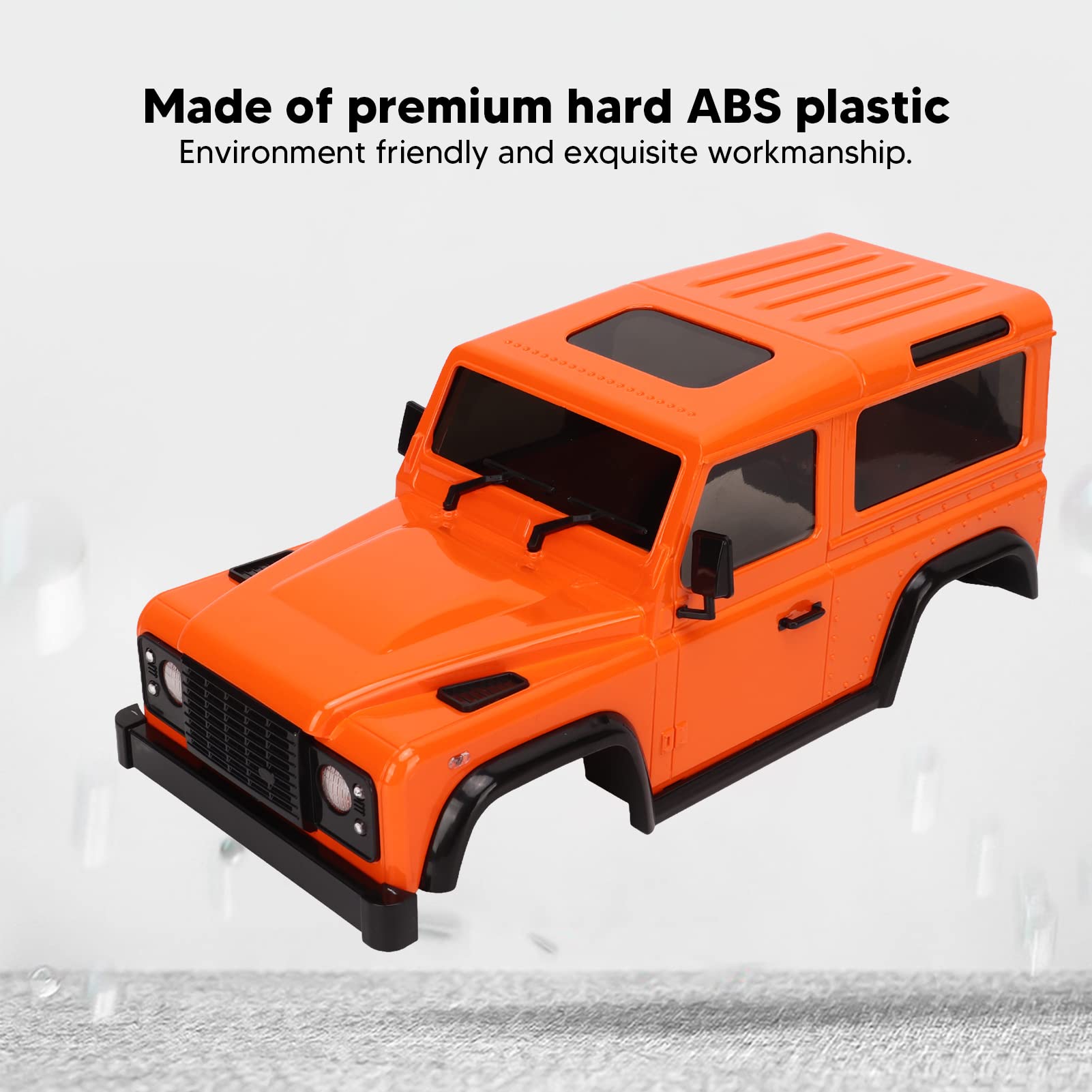 Lybunair RC Car Body Shell Connecting Rod Set - 144mm Wheel Base Spare Parts Fit for 1/16 1/24 Scale RC Climbing Cars (Orange) - Image 4