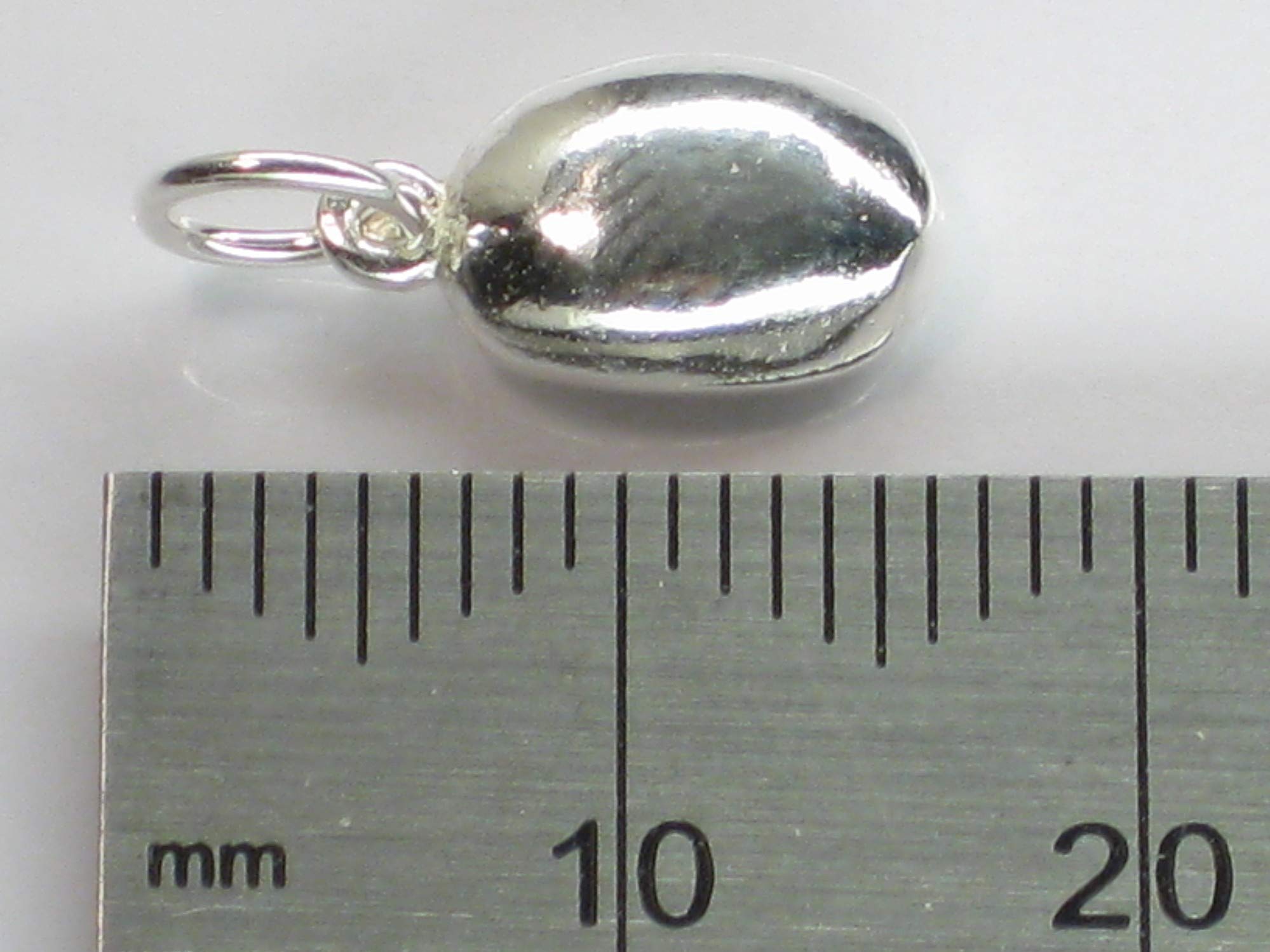Kaffeebohne Sterling Silber Charm .925 x 1 Drinking Drinks Charms