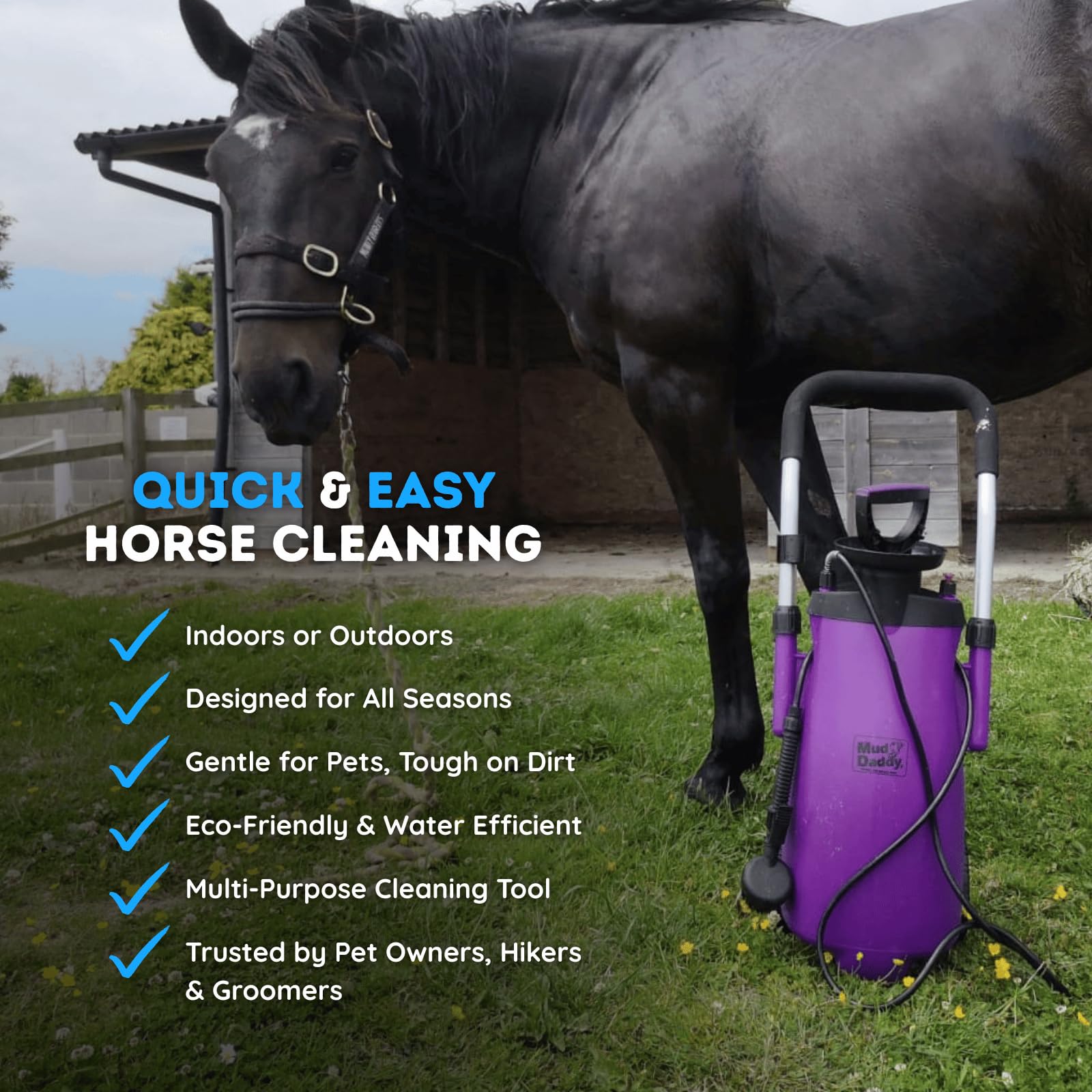Mud Daddy - Draagbare huisdierenwasmachine, multifunctioneel wasapparaat, milieuvriendelijk, perfect voor honden, paarden, fietsen, schoenen en meer - rood - 8L