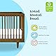 Davinci Marley 3-in-1 Convertible Crib in Walnut, Greenguard Gold and FSC® Certified Product Image 4