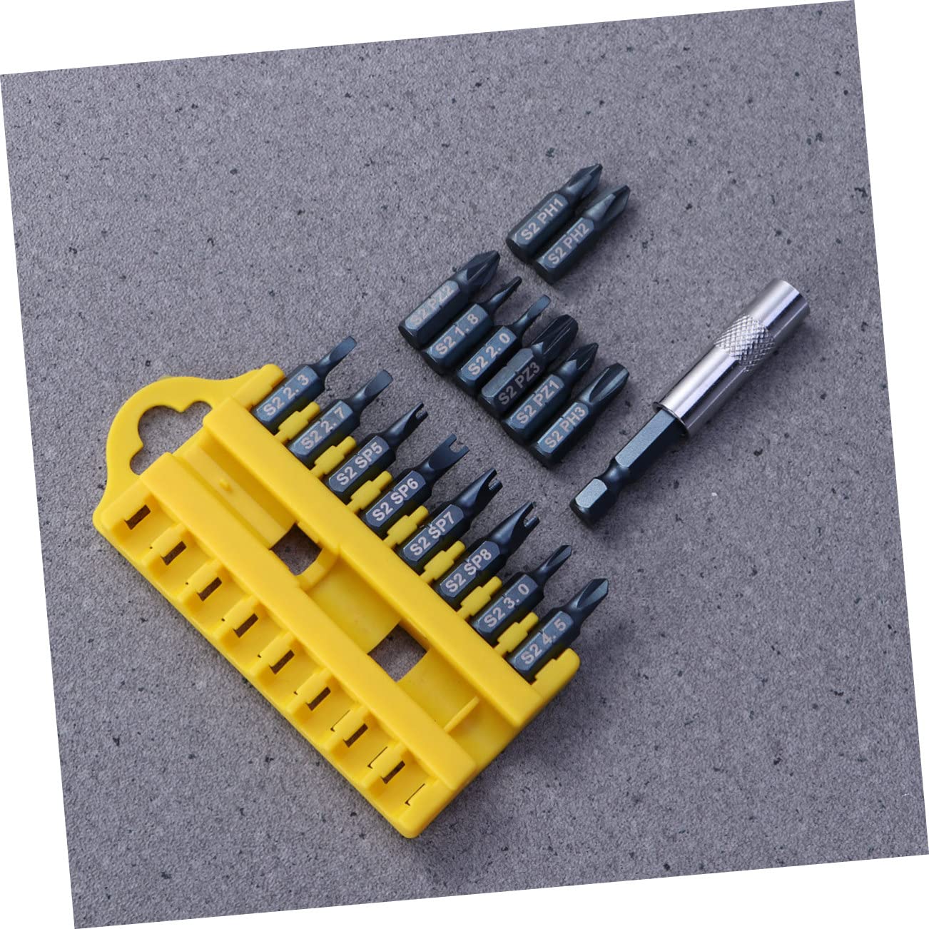 OSALADI 3 Pezzi 17 1 Set Di Cacciaviti Di Precisione 17 in 1 Punte Per Cacciavite Magnetiche in Acciaio S2 Pozis Tipo Triangolo Porta Punte Compatto