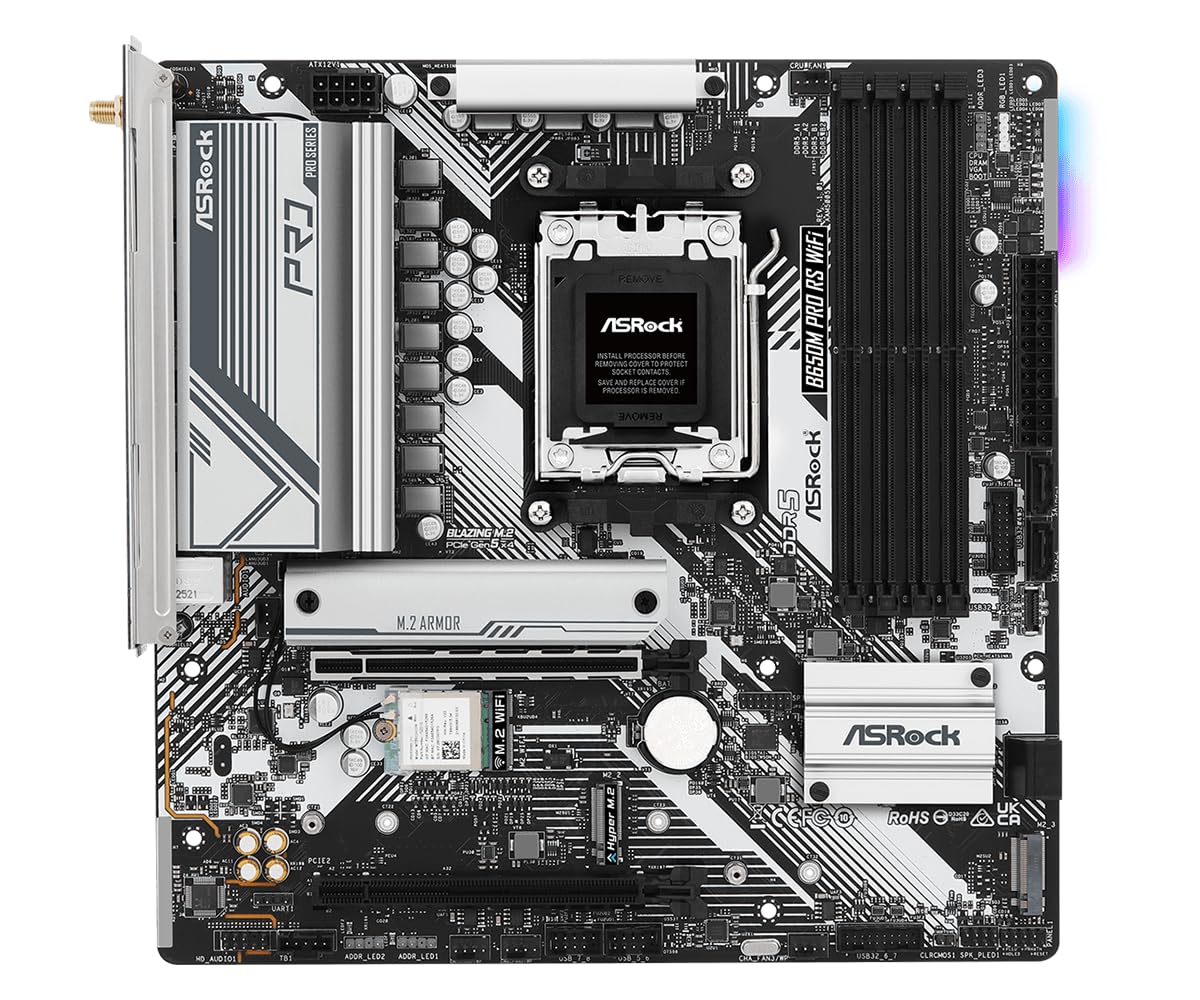 Amazon.com: Asrock B650MProRSWiFi Mb Asrockb650m Pro Rs WiFi R