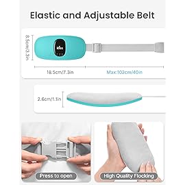 iDOO Heating Pad for Period Cramps, FSA Eligible Items Only List, Portable Cordless Heating Pad, Electric Waist Belt Device, Gifts for Girlfriend Mom Wife Women (Blue)