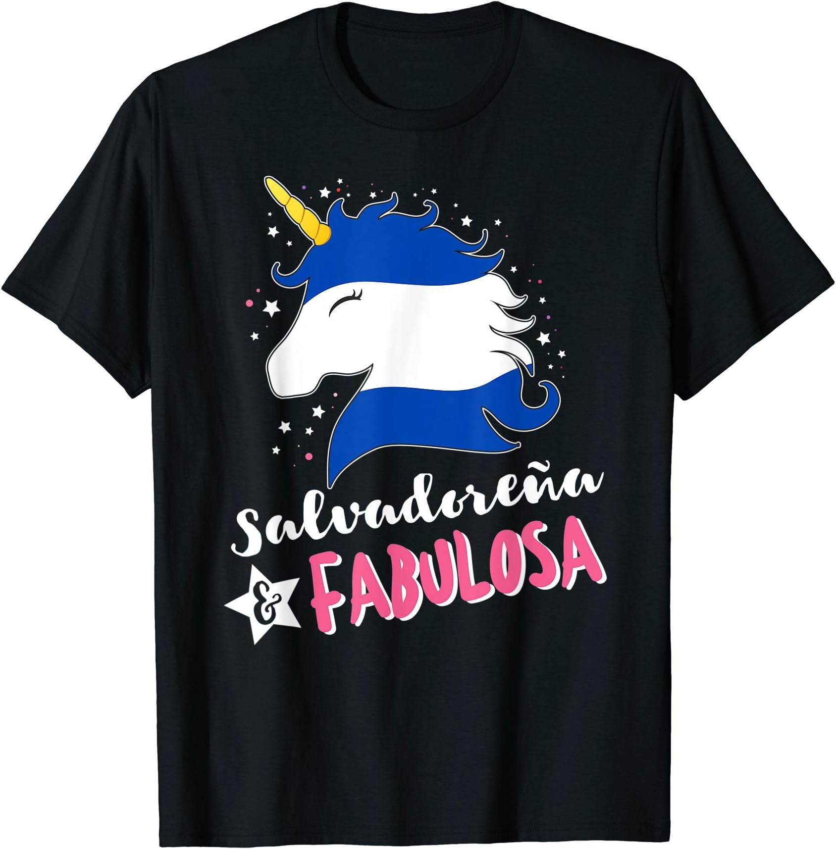El Salvador Pride Unicorn Clothes for WomenSalvadoran Flag El Salvador Unicornio T-Shirt