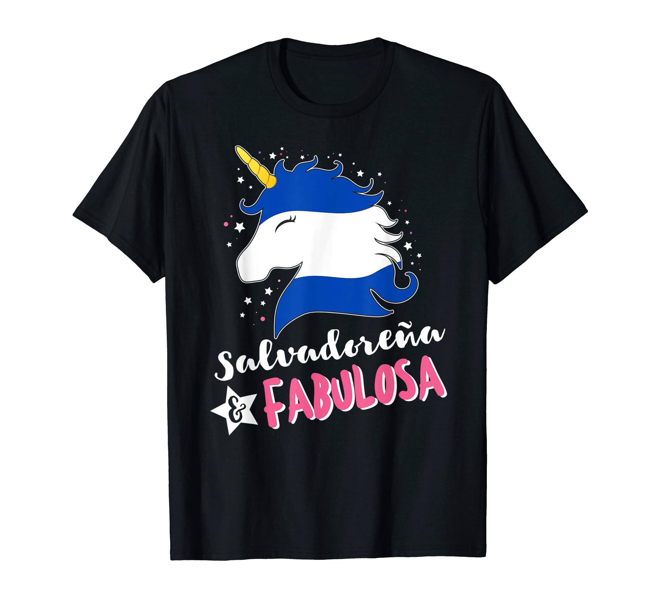 El Salvador Pride Unicorn Clothes for WomenSalvadoran Flag El Salvador Unicornio T-Shirt