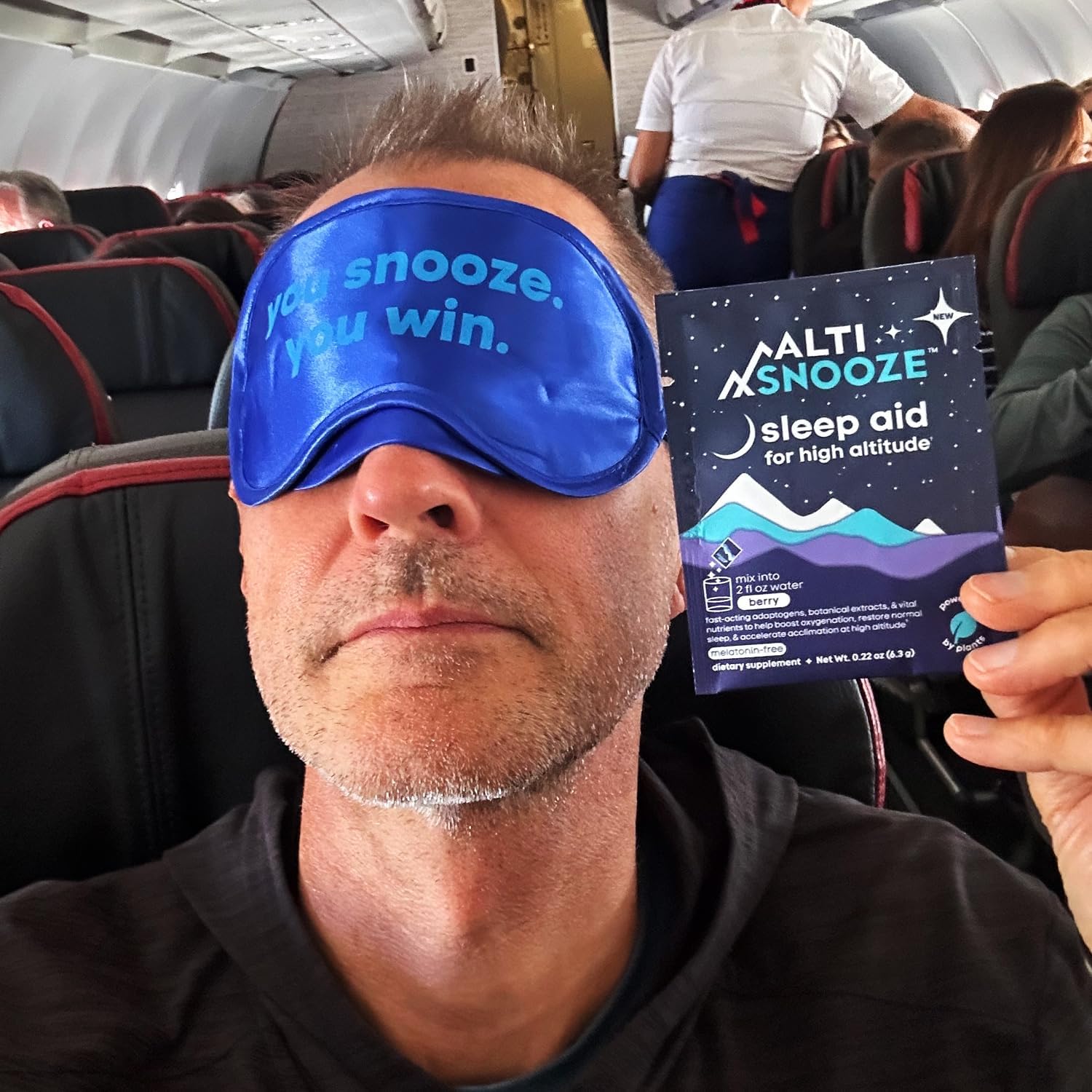 Sleep Aid + Altitude Sickness Prevention & Hydration | Oxygen-Boosting Formula with Cordyceps, Holy Basil, Magnesium & Electrolytes | Headache, Fatigue, Nausea Relief, Jet Lag, Ski Trip | 5 Pack