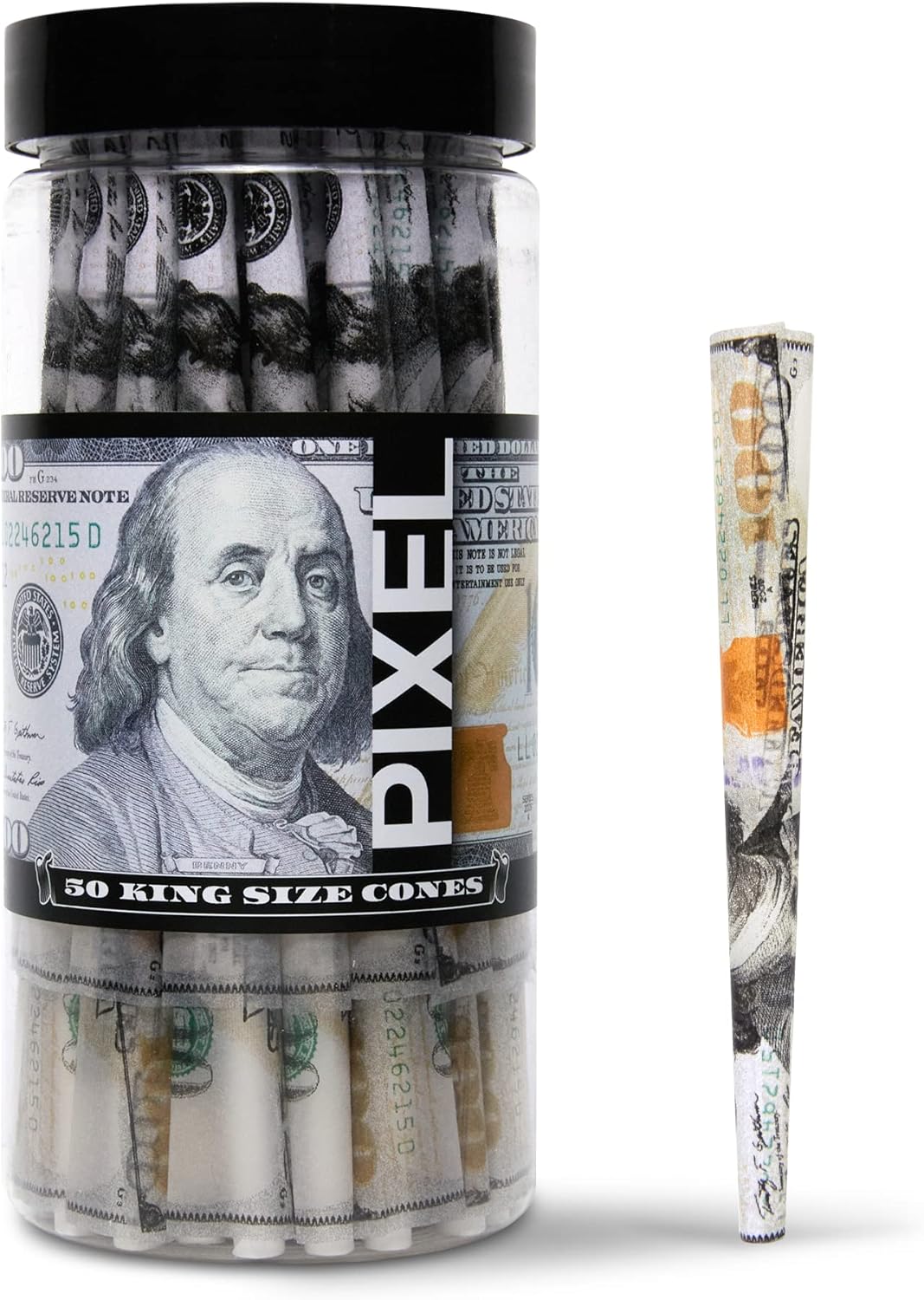 100 Dollar PreRolled Cones 50 Pack King Size Hundred