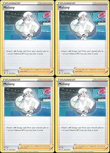 Melony 146/198 - Reinado escalofriante - Lote de cartas Pokemon Trainer - Juego x4