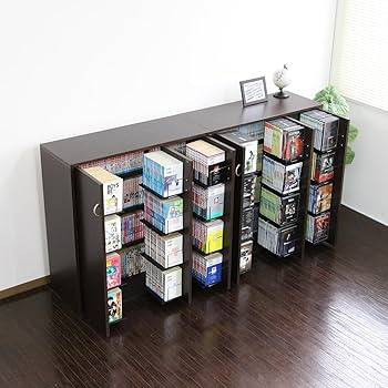 Amazon|J-Supply 16段 本棚 扉付 DVDラック ストッカー 収納庫 日本製 Amazon|J-Supply 16段 本棚 扉付 DVDラック ストッカー 収納庫 日本製