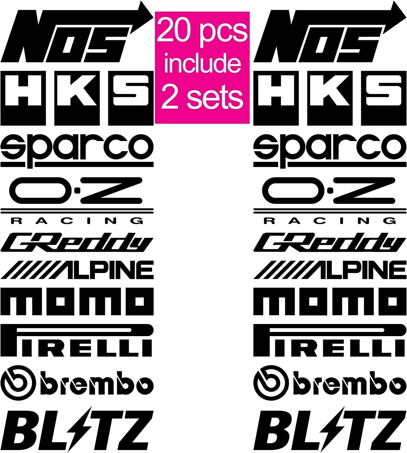 myrockshirt Car-Door-Stack-Sponsor-Logo-Aufklebers-Graphics-Aufklebers ...