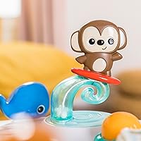 Vista 13 de Bright Starts Around We Go - Andador para bebés 2 en 1, centro de actividades y mesa Discovery, Tropic Cool, a partir de 6 meses