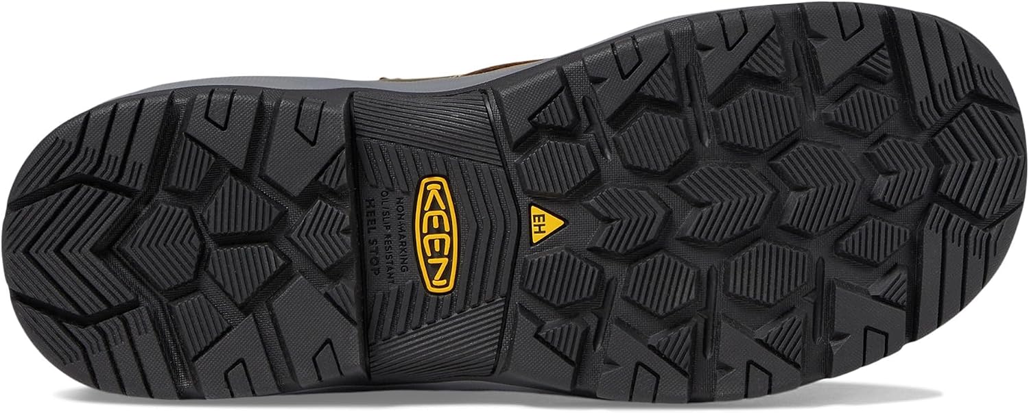 KEEN Utility Men's Evanston 6” Soft Toe Waterproof Leather Durable Construction Work Boots