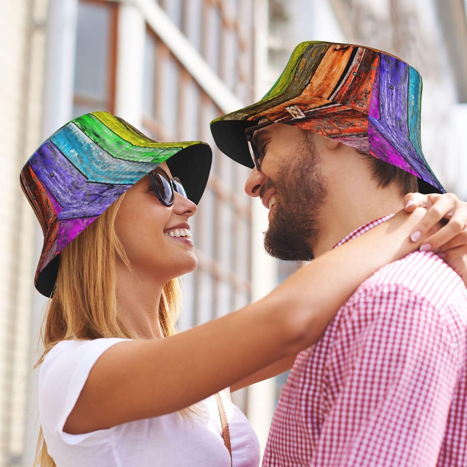 Paint Wooden Boards Print Bucket Hat for Men Women,Fun Sun Hats,Fisherman Outdoor Summer Travel Hiking Cap Black