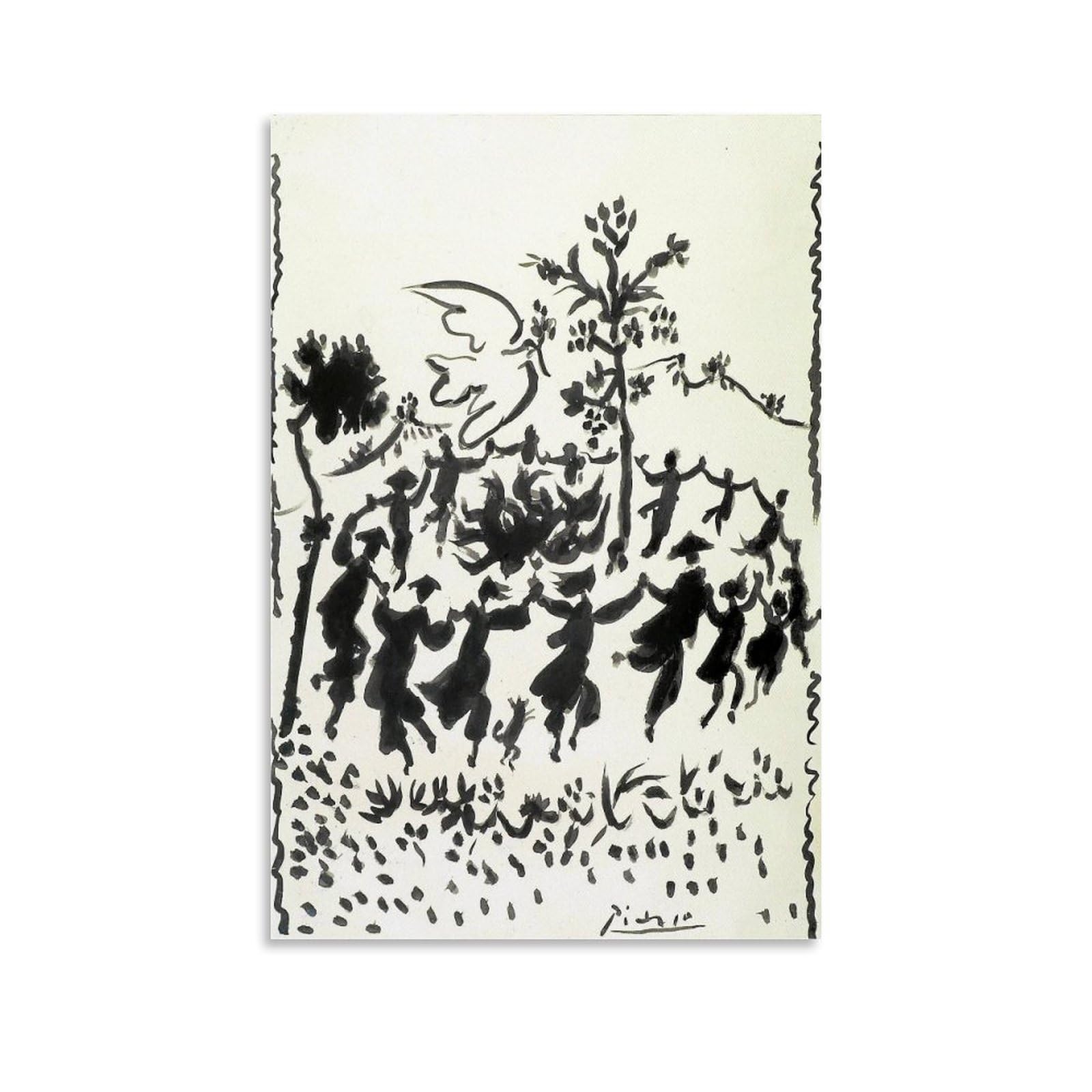 Amazon｜Pablo Picassoパブロ・ピカソ画家の作品（平和万歳）刷された 