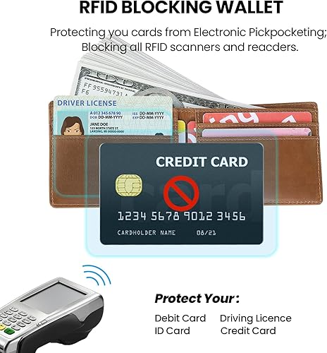 Vista 3 de Gvmcse Billetera para hombres, billetera con clip para dinero para hombres, billetera delgada de fibra de carbono con clip para dinero, Sin ranura