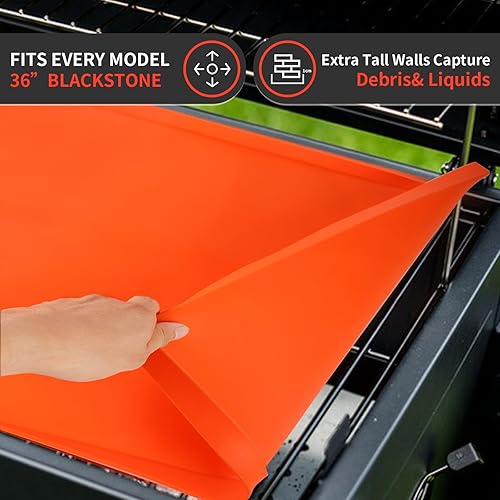Miniatura 3 de Blackstone Funda de silicona para parrilla, cubierta Blackstone, alfombrilla de silicona de alta calidad para parrilla Blackstone de 36 pulgadas,