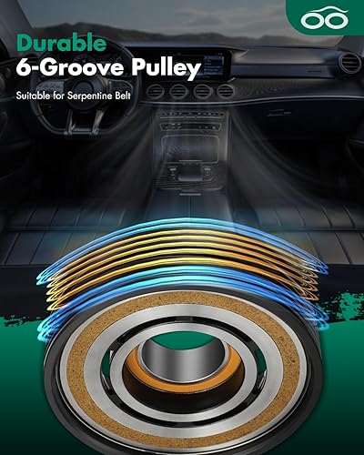 Miniatura 366 de SCITOO Compresor de CA para Acura TSX 2.4L 2004 2005 2006 2007 2008, CO 10849T Compresor de aire acondicionado con embrague 38810RBBA01 10360661