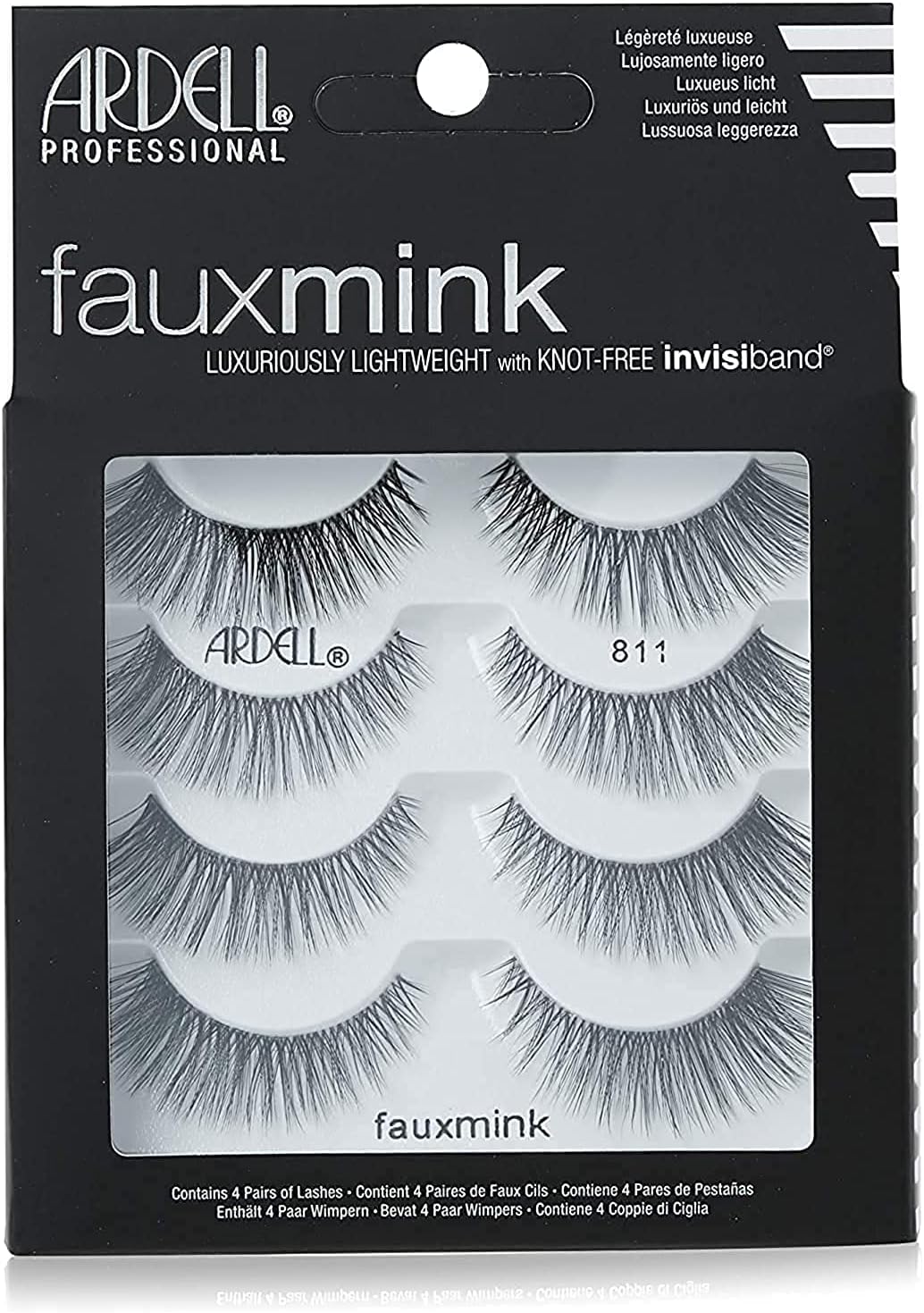 Ardell Faux Mink 811 Multipack, Black, 10 g