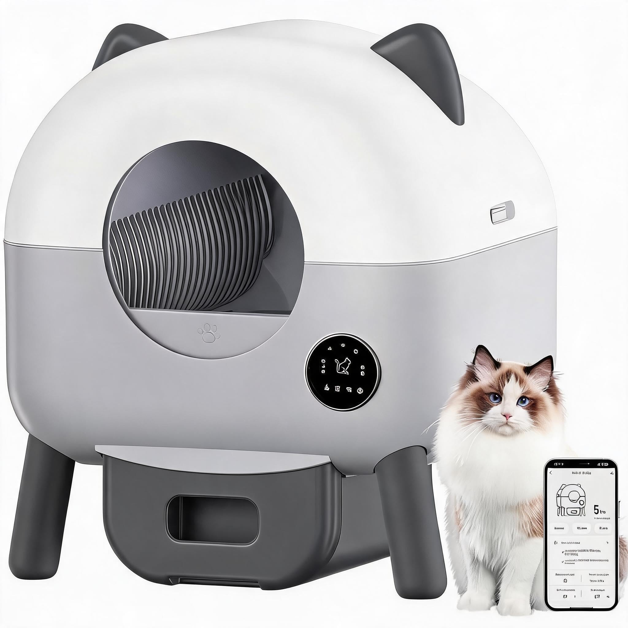 Self Cleaning Cat Litter Tray, APP Control Automatic Cat Litter Box — image 1