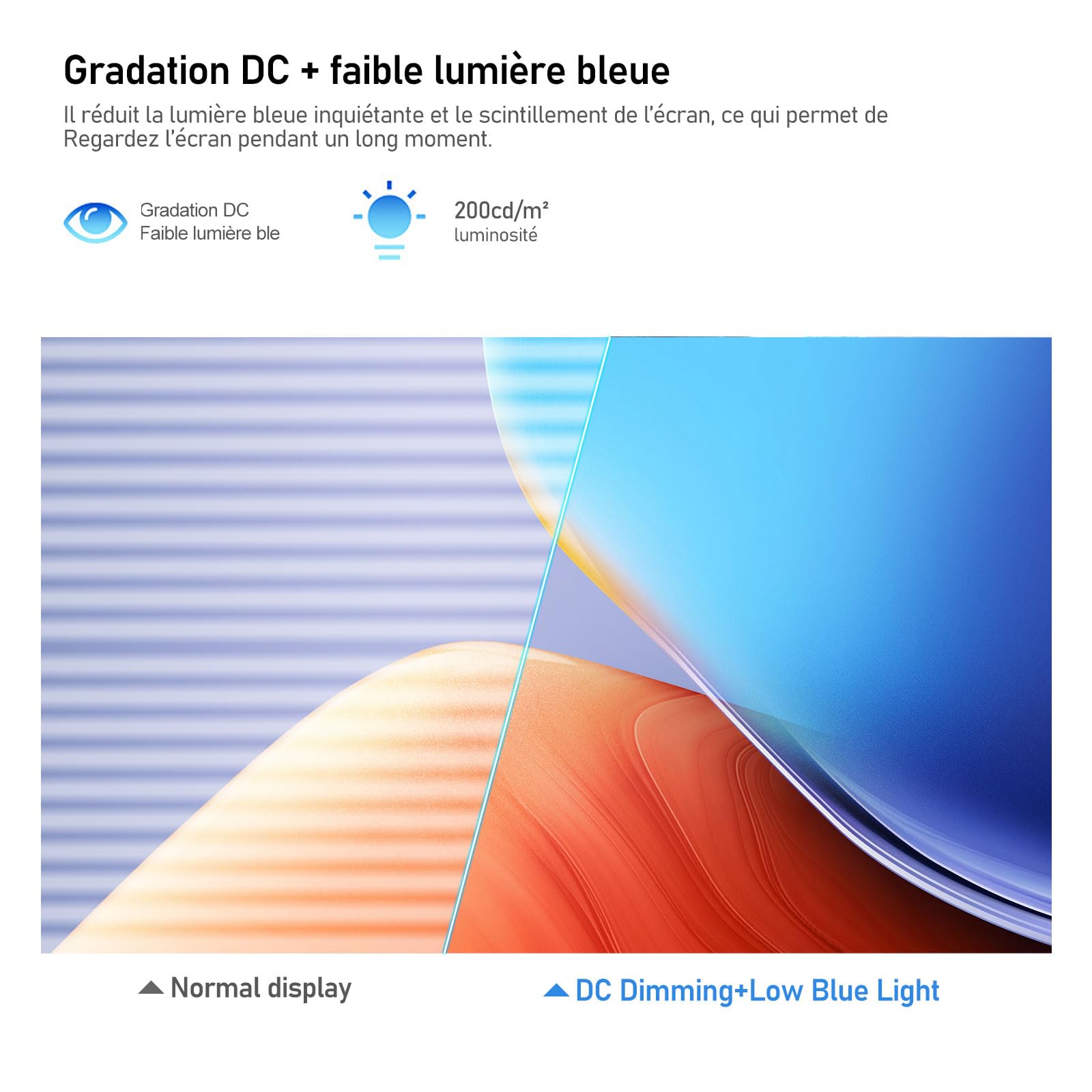 Gawfolk Display PC 4K UHD da 32 pollici, monitor per computer ultra nitido (3840×2160p), 100% sRGB, angolo di visione di 178°, porta HDMI、Display, compatibile con montaggio a parete 100 * 100MM - Nero