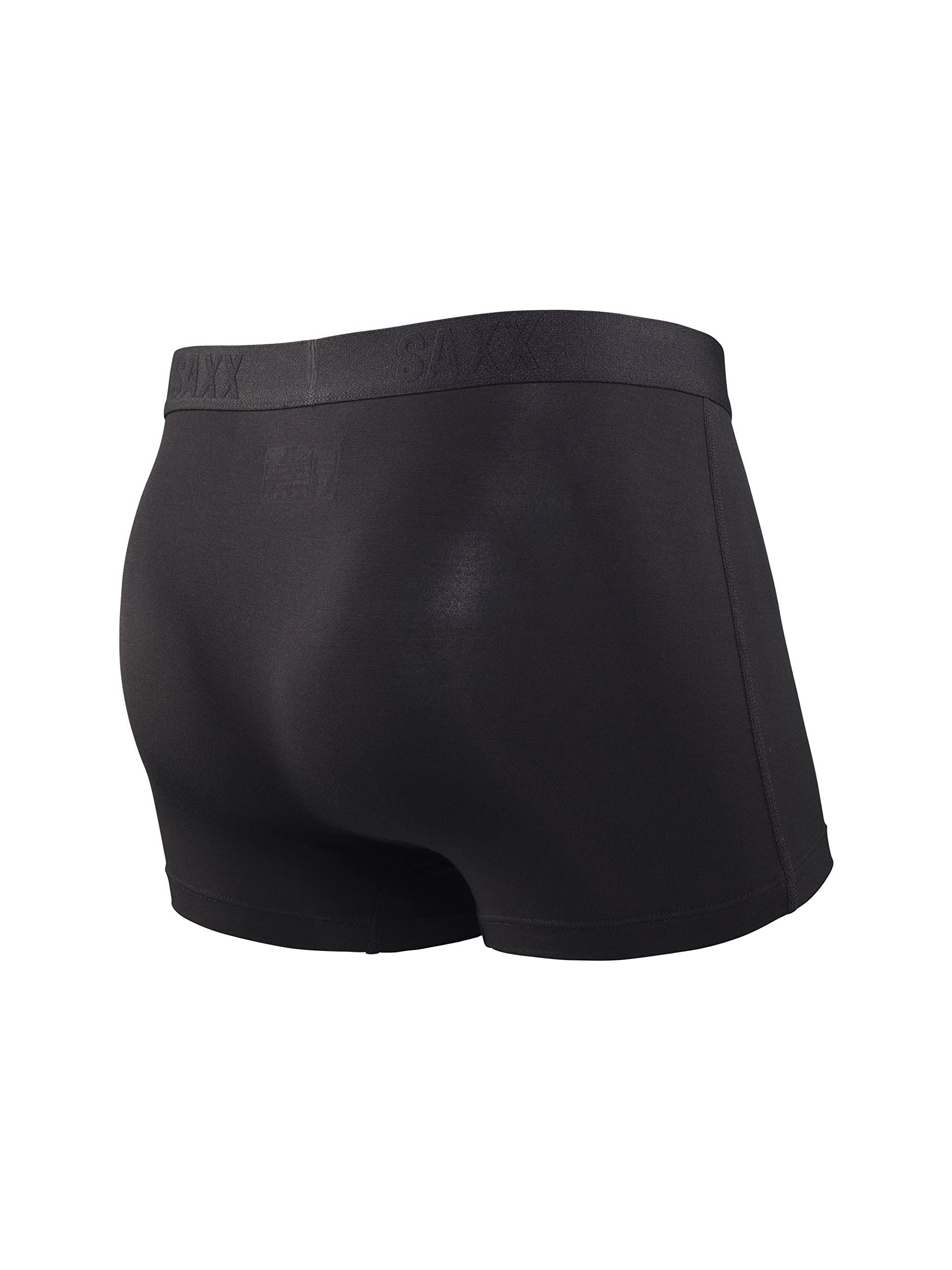 Saxx Men's Underwear Herrenunterwäsche – Vibe Herren-Trunk-Boxers mit integrierter Ballpark Pouch TM Unterstützung – Retroshorts-Unterwäsche für Herren, Core