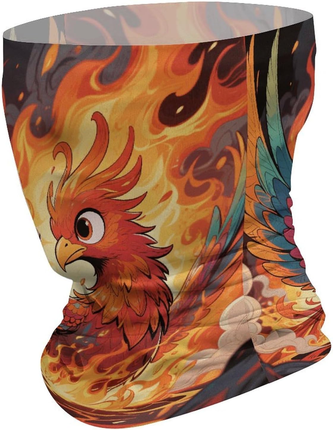Sun Protection Neck Gaiter Manga Phoenix Balaclava Fishing Mask Hiking Cycling Sports Scarf