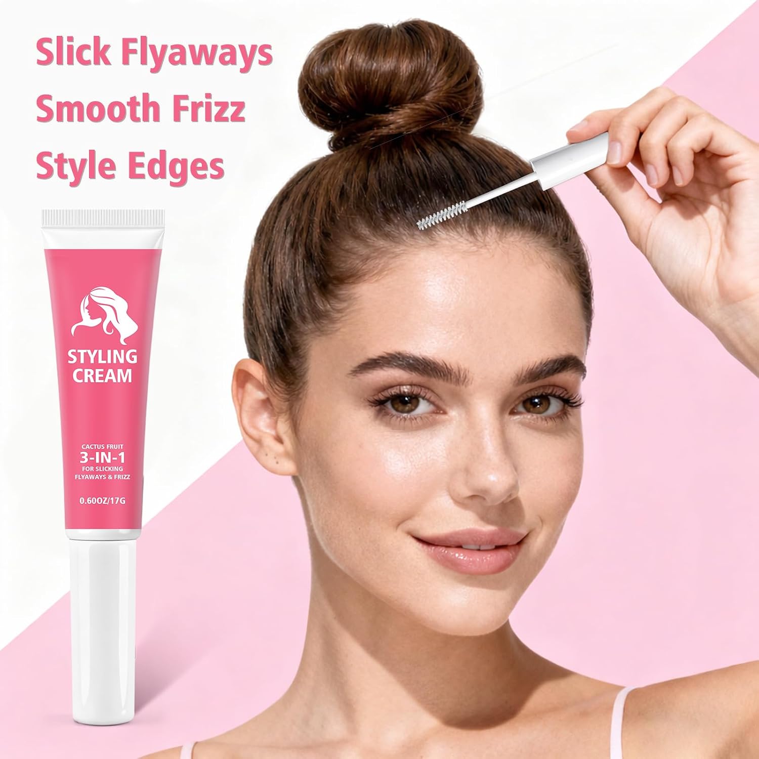 Fly Away Stick for Hair, Hair Mascara for Flyaways, Wax Stick for Hair, Lightweight Anti Frizz Slick Back Hair Styling Wax Stick, Taming Wand Gel for Smoothing Women Girls, Mothers day Gifts