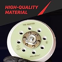 Vista 4 de Maxshine Placa de respaldo universal de doble acción de 5 pulgadas Pro Series – Gancho y bucle, rosca de 5/16 pulgadas – Se adapta a pulidores DA