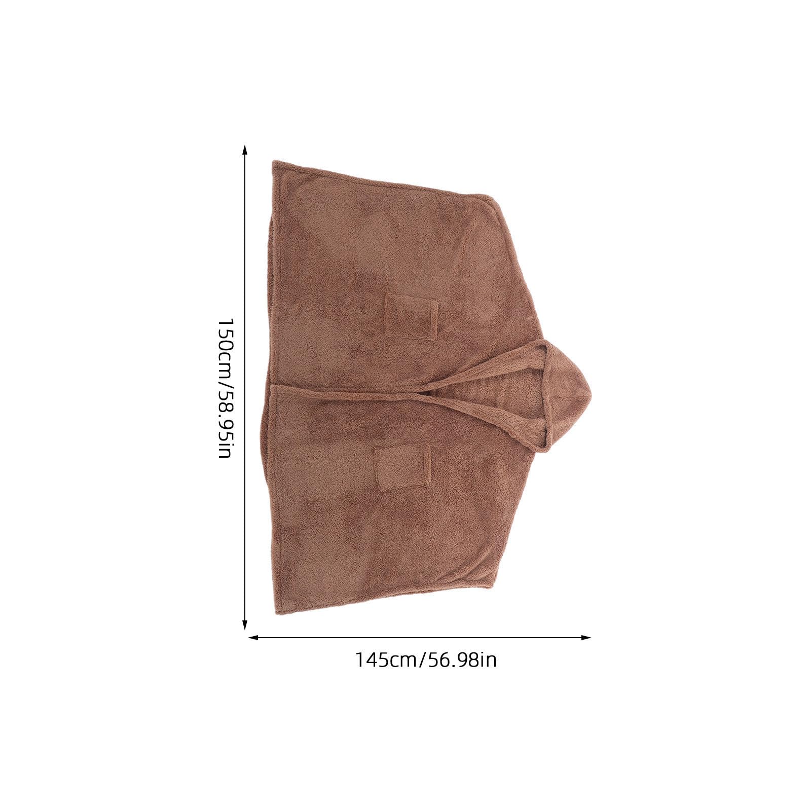 Toddmomy Poncho Raffinato in Donna Invernale Eccezionale Isolamento Poliestere Design Versatile, Mantello Caldo in Inverno per Viaggi e Uso Quotidiano