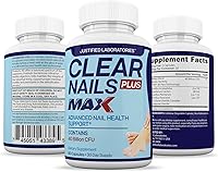 Vista 6 de Justified Laboratories (2 unidades) Clear Nails Plus Max Pills 40 mil millones UFC probiótico 60 cápsulas