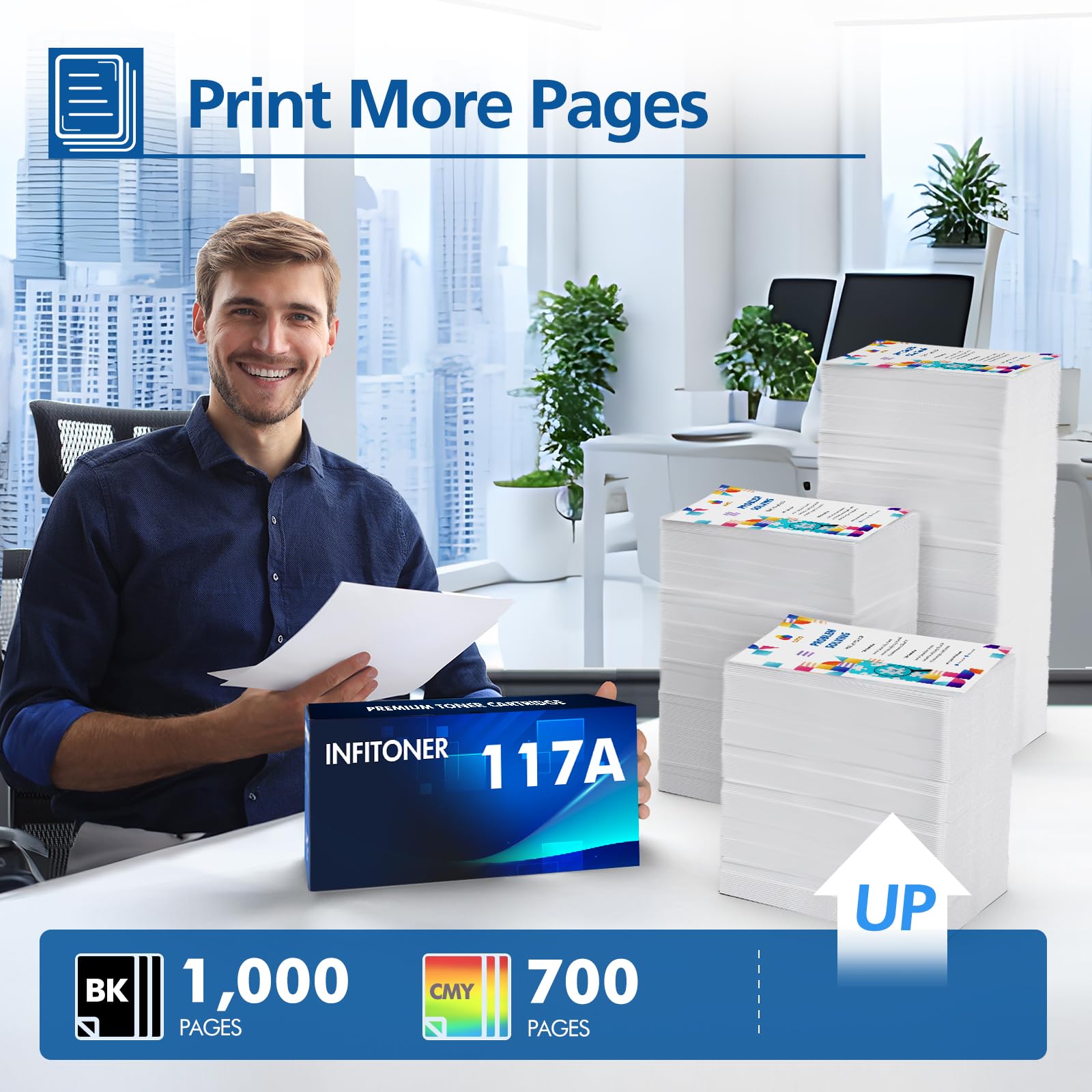 Cartouche De Toner Compatible Pour Hp 117A Color Laser 150Nw Mfp 179Fnw