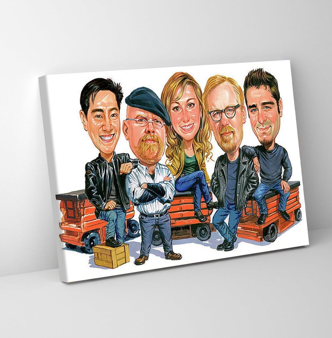 GADGETS WRAP Canvas Gallery Wrap Framed for Home Office Studio Living Room Decoration (11x9inch) - Mythbusters