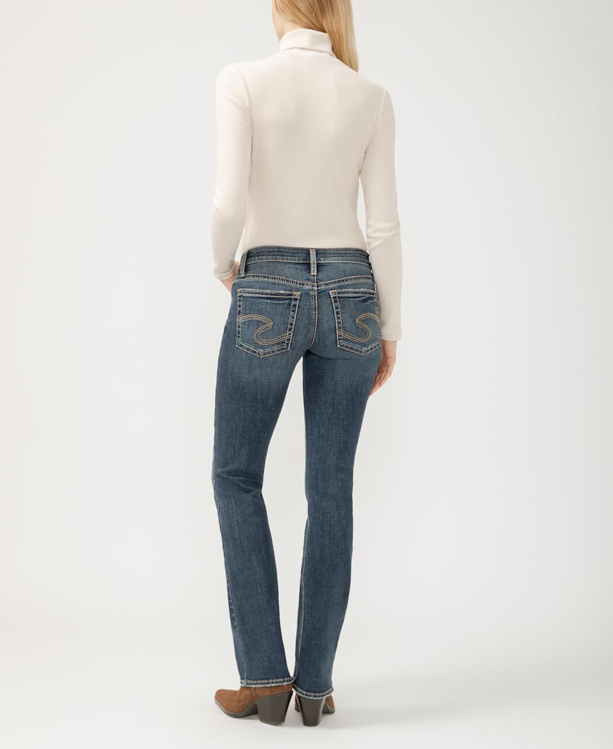 Silver Jeans Co. Women's, Tuesday Low Rise Slim Bootcut Jeans