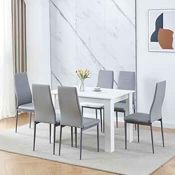 椅子1つ追加。伸張のダイニングテーブルとホワイトの椅子7脚セット 椅子1つ追加。伸張のダイニングテーブルとホワイトの椅子7脚セット