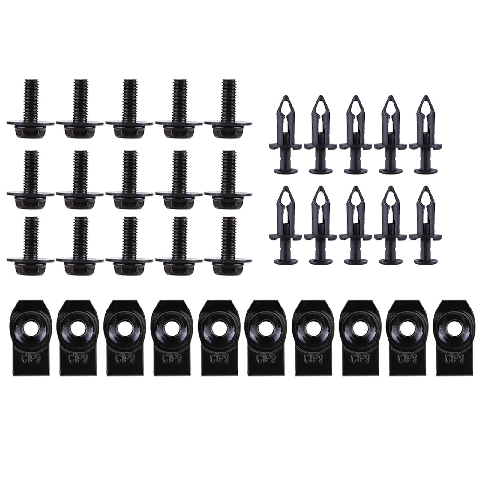 10Pcs 304 Stainless Steel Clip Nut M4/M5/M6/M8 Reed U Nuts Speed Clip