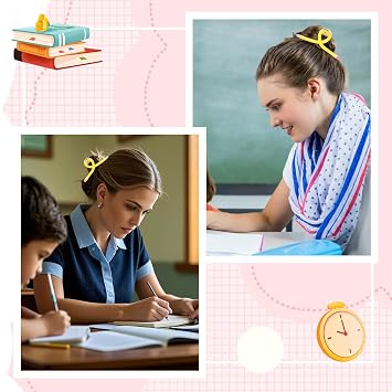 YARIEW Pencil Hair Clips for Women Thin Hair Teacher Gifts Claw Clips for Thick Hair Funny Back to School Hair Clips for Teacher Appreciation Gifts Cute Hair Accessories Party Costume